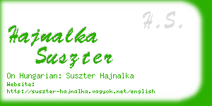 hajnalka suszter business card